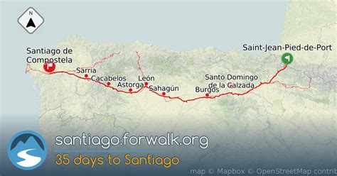 santiago ways reviews|camino de santiago distance chart.